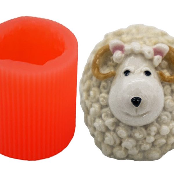 3 Boyutlu Koç Silikon Mum Kalıbı M-151