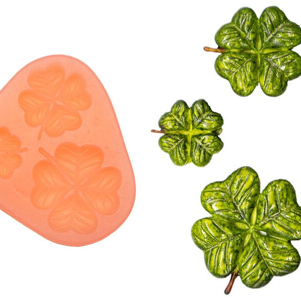 3'lü Yaprak Model Silikon Mum Kalıbı M-223