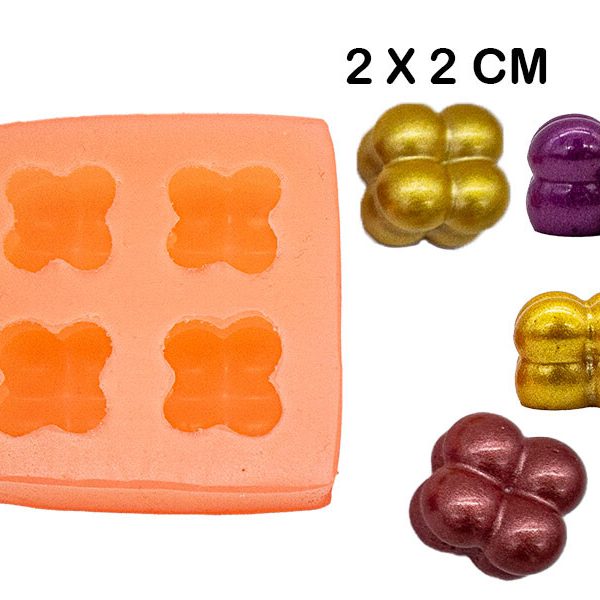 4'lü Mini Bubble Silikon Mum Kalıbı M-256