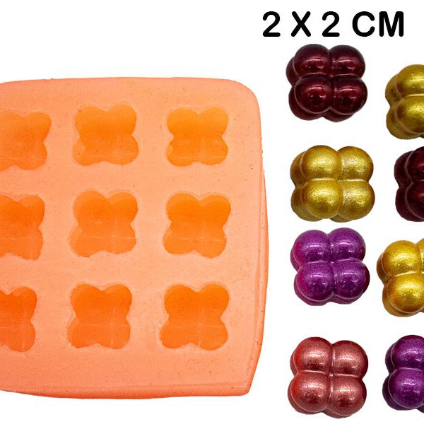 9'lu Mini Bubble Silikon Mum Kalıbı M-257