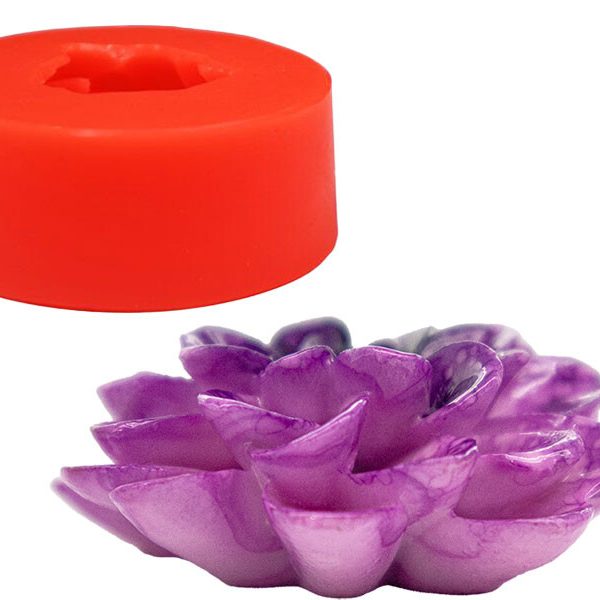 Açmış Zambak Silikon Mum Kalıbı M-61