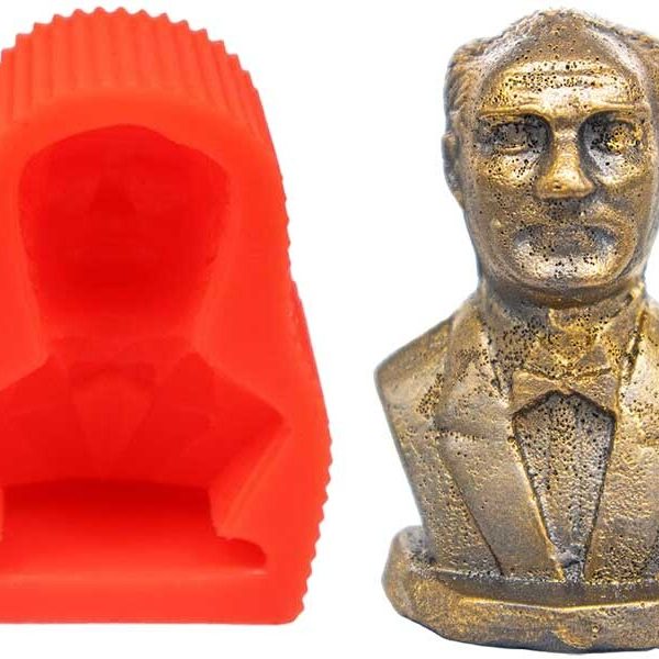 Atatürk Büstü Silikon Mum Kalıbı M-88