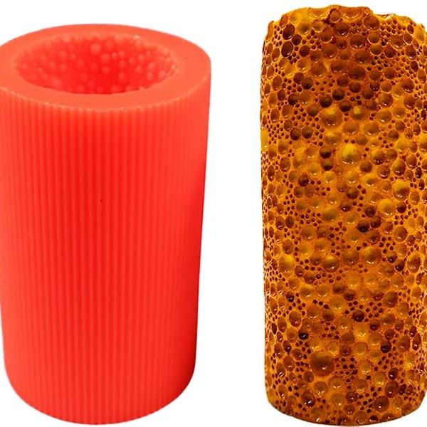 Baloncuk Desenli Silikon Mum Kalıbı M-12