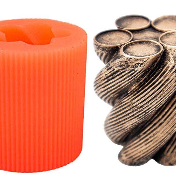 Burgu Sarmal Silikon Mum Kalıbı M-176