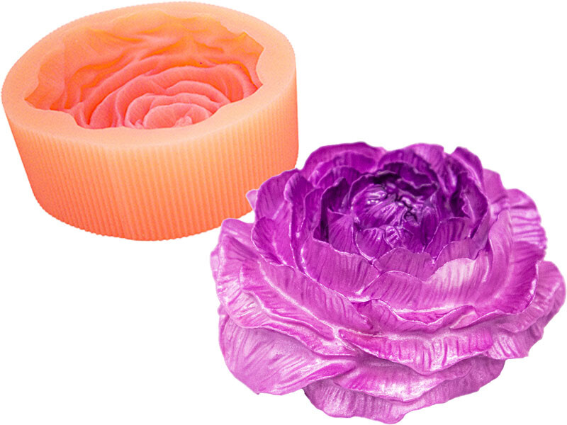 Büyük Şakayik Silikon Mum Kalıbı M-201