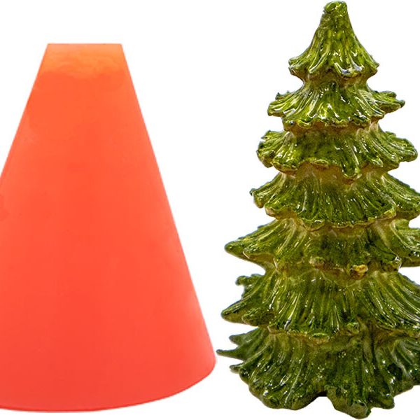 Çam Ağacı Silikon Mum Kalıbı M-178