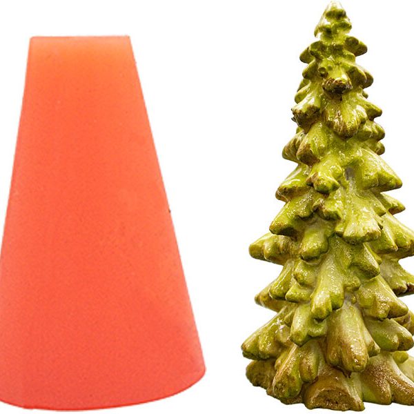 Çam Ağacı Silikon Mum Kalıbı M-179
