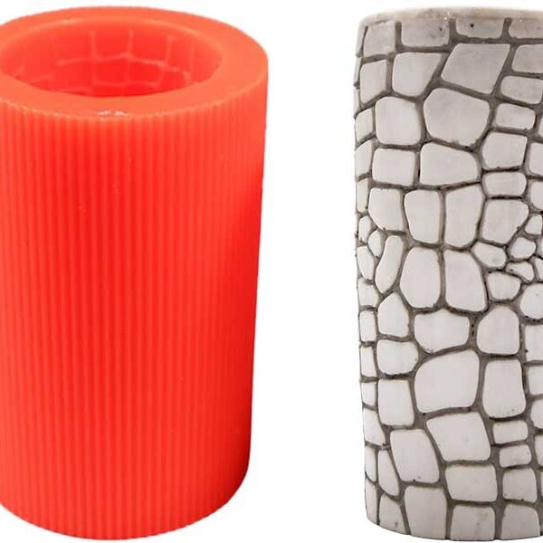 Çatlatma Desenli Silikon Mum Kalıbı M-15