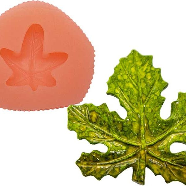 Çınar Yaprağı Silikon Mum Kalıbı M-59
