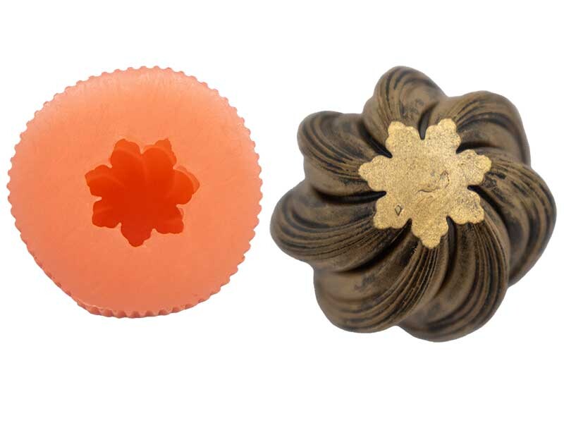 Dalga Burgu Kaktüs Silikon Mum Kalıbı M-212