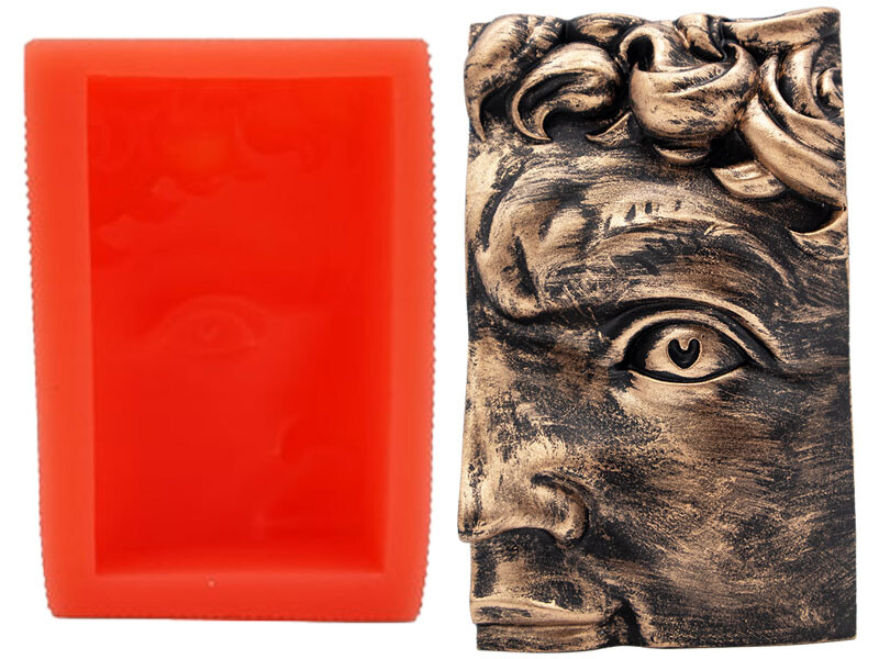 David Yüz Silikon Mum Kalıbı M-169