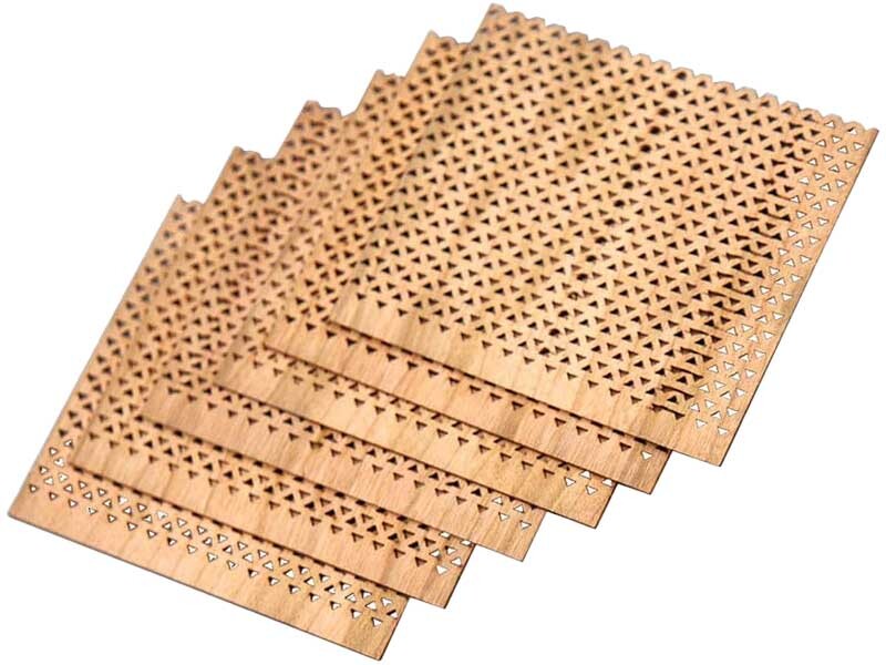 Delikli Ahşap Fitil Büyük Boy 50 Adet