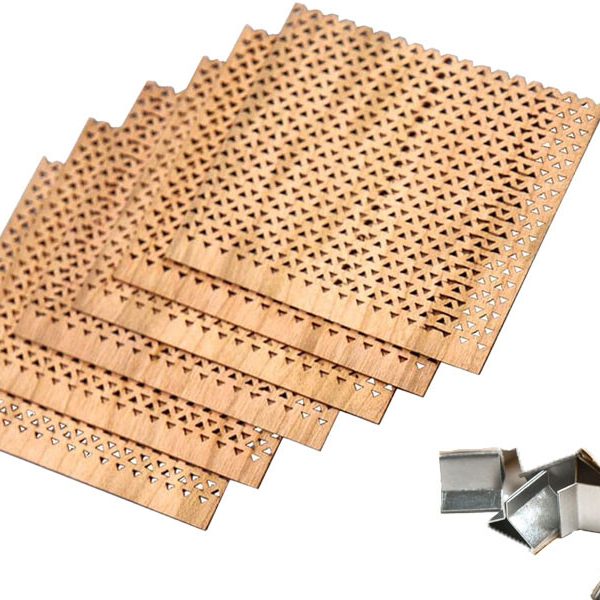 Delikli Ahşap Fitil Büyük Boy + Yapışkanlı Sehpası 50 Adet