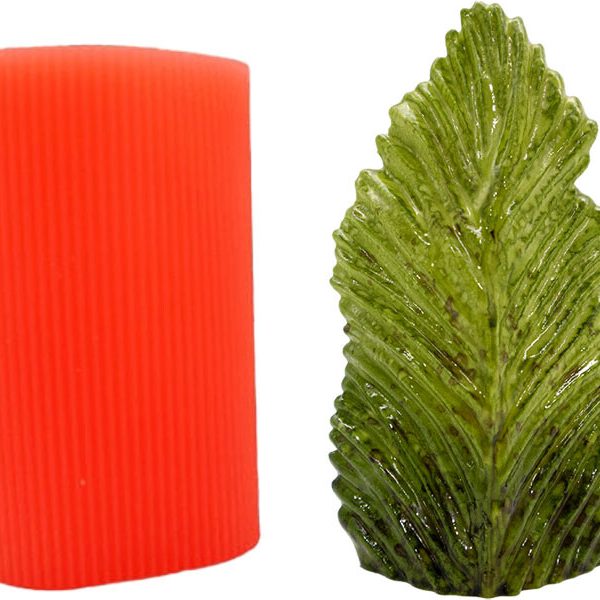 Eliptik Yaprak Silikon Mum Kalıbı M-170