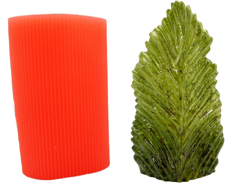 Eliptik Yaprak Silikon Mum Kalıbı M-170