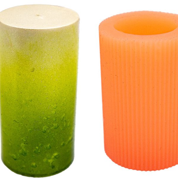 İnce Silindir Silikon Mum Kalıbı M-261