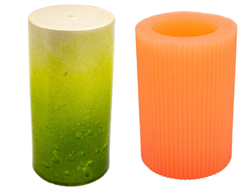 İnce Silindir Silikon Mum Kalıbı M-261