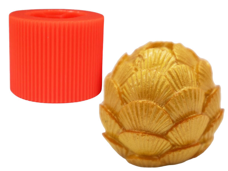 İstiridye Desenli Silikon Mum Kalıbı M-68