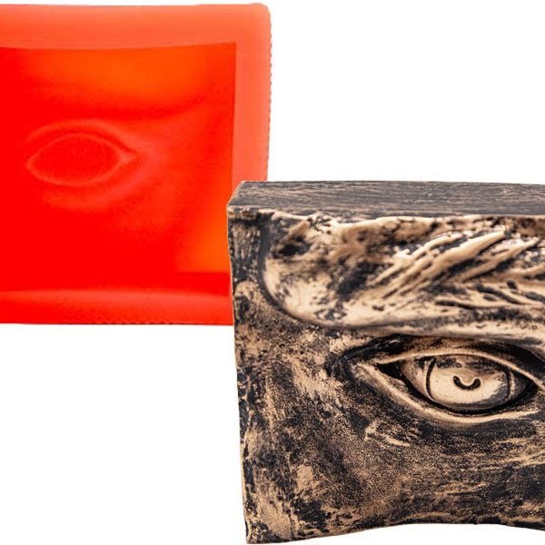 Kalın Kaşlı Göz Silikon Mum Kalıbı M-173