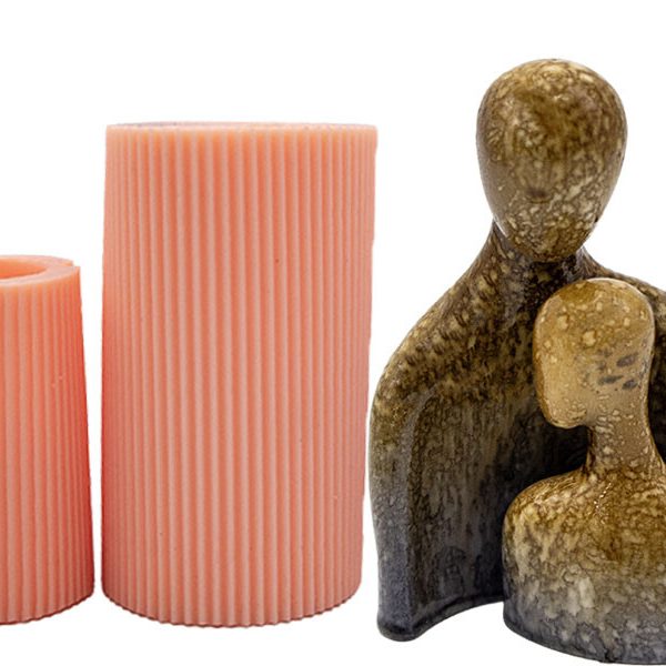 Kalpli Sevgililer Silikon Mum Kalıbı M-191