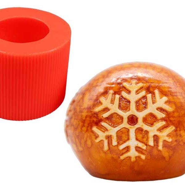 Kartanesi Desenli Küre Silikon Mum Kalıbı M-109