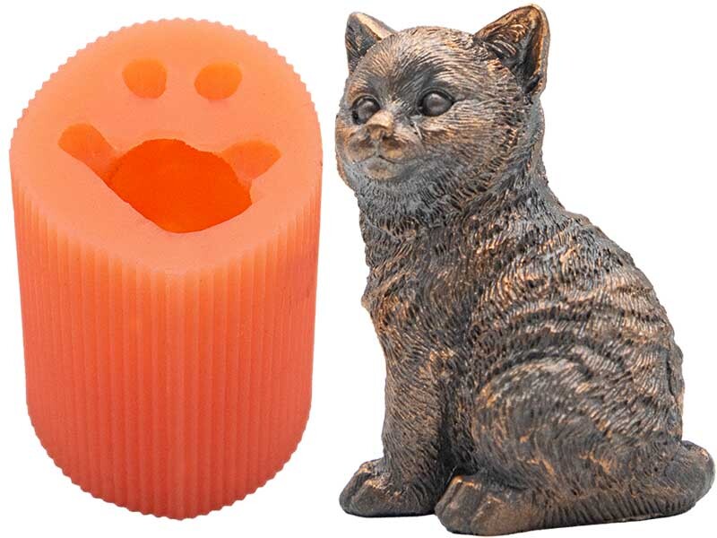 Kedi Silikon Mum Kalıbı M-234