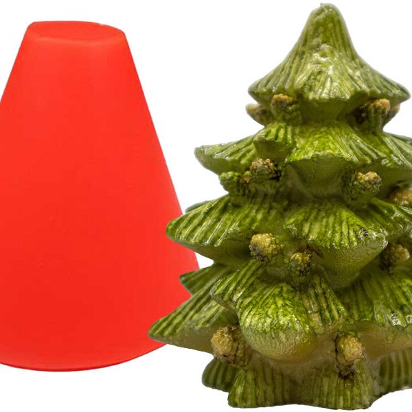 Kozalaklı Çam Ağacı Silikon Mum Kalıbı M-80