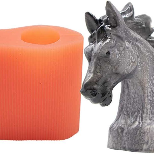 Orta Boy At Silikon Mum Kalıbı M-208