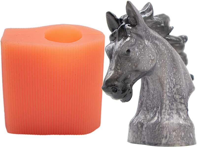 Orta Boy At Silikon Mum Kalıbı M-208