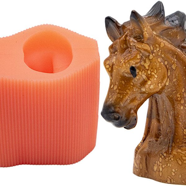 Küçük At Silikon Mum Kalıbı M-228