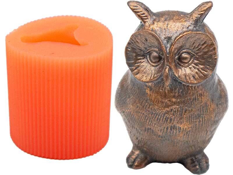 Küçük Baykuş Silikon Mum Kalıbı M-244