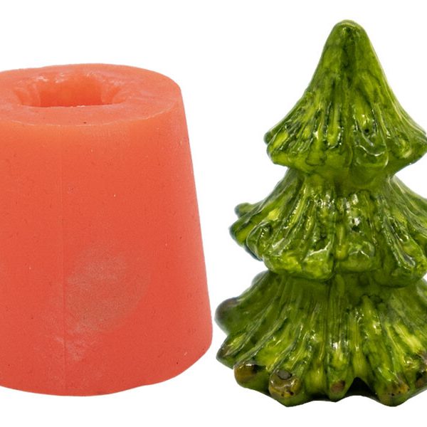 Küçük Çam Ağacı Silikon Mum Kalıbı M-250