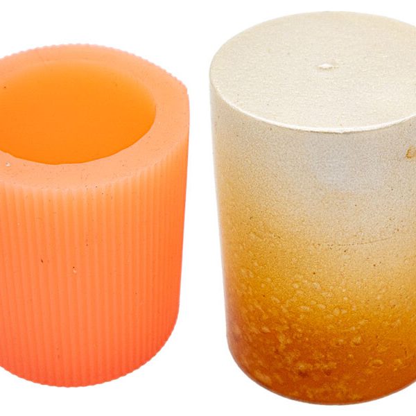 Küçük Silindir Silikon Mum Kalıbı M-264