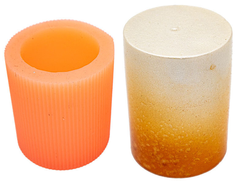 Küçük Silindir Silikon Mum Kalıbı M-264