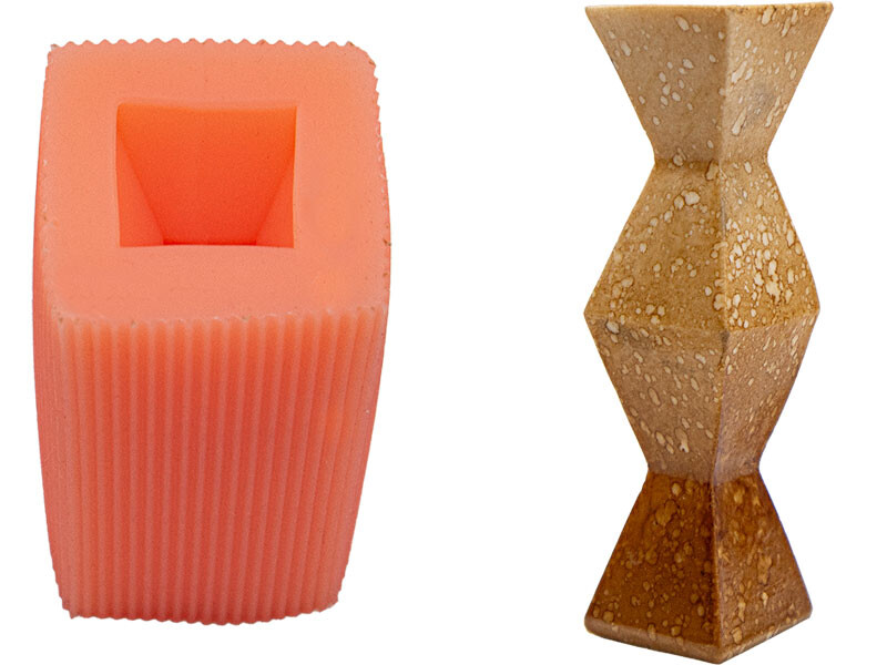 Küçük Sonsuz Sütun Silikon Mum Kalıbı M-233