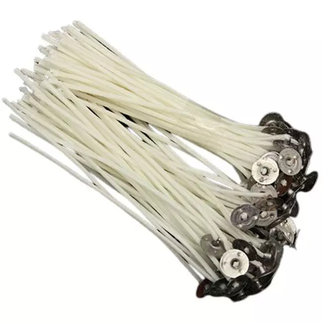 Mum Fitili Hazır ÇıtÇıtlı 8 Cm 25 Adet Ekru