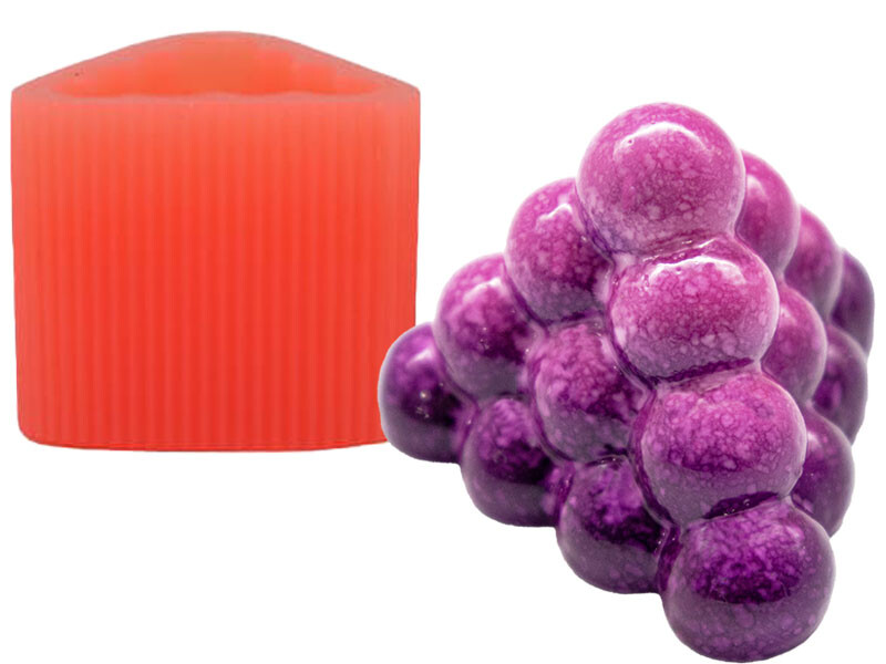 Piramit Bubble Silikon Mum Kalıbı M-139