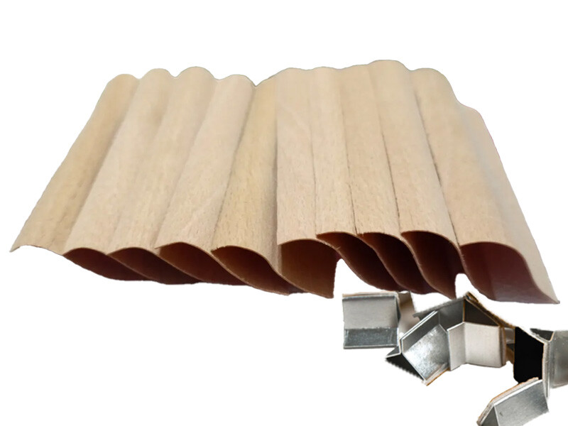 S Model Ahşap Mum Fitili + Yapışkanlı Sehpası 10 Adet