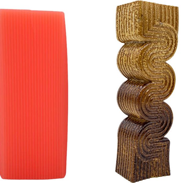 S Model Sütun Silikon Mum Kalıbı M-142