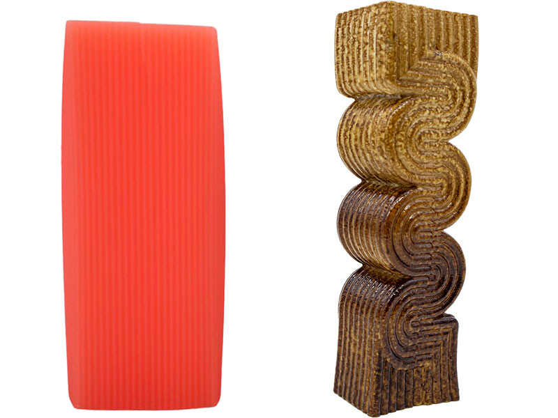 S Model Sütun Silikon Mum Kalıbı M-142