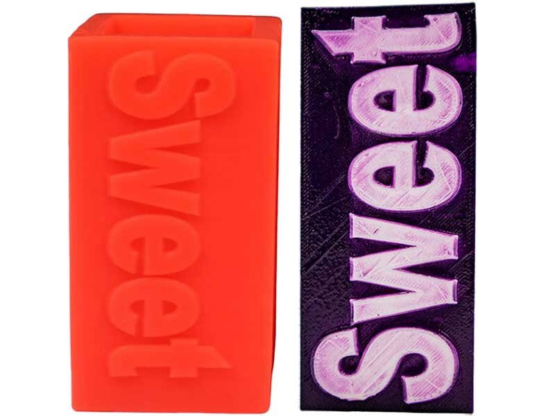 Sweet Yazılı Silikon Mum Kalıbı M-03