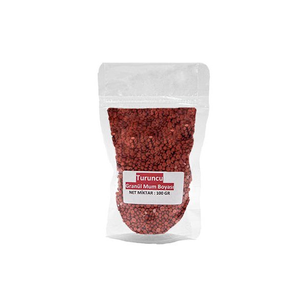 Turuncu Granül Mum Boyası 100 GR