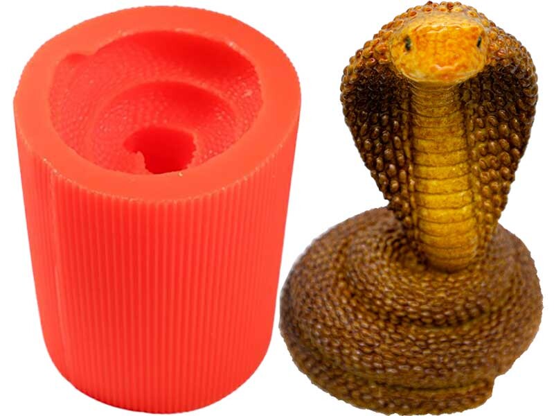 Yılan Silikon Mum Kalıbı M-08