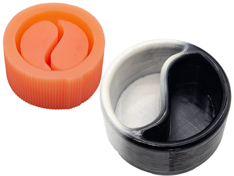 Yin Yang Silikon Mum Kalıbı M-239