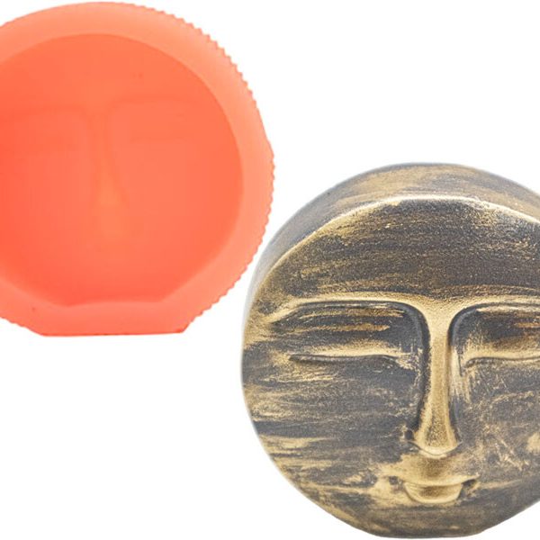 Yuvarlak Yüz Silikon Mum Kalıbı M-174