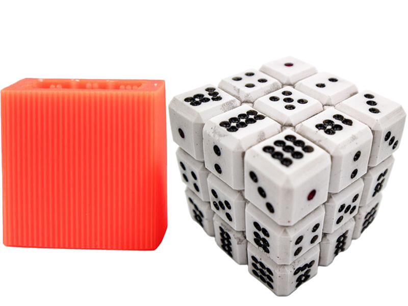 Zar Desenli Küp Silikon Mum Kalıbı M-122