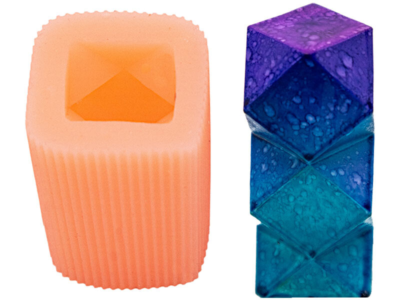 Mini Geometrik Silikon Mum Kalıbı M-280