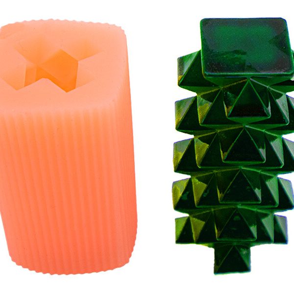 Soho Üçgen Vazo Silikon Mum Kalıbı M-253