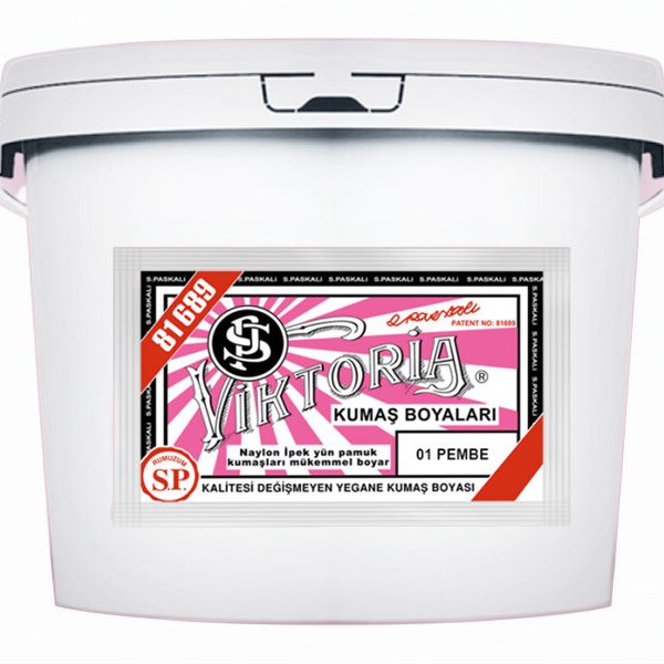 Viktoria Kumaş Boyası 1 Pembe  Renk 5 Kg