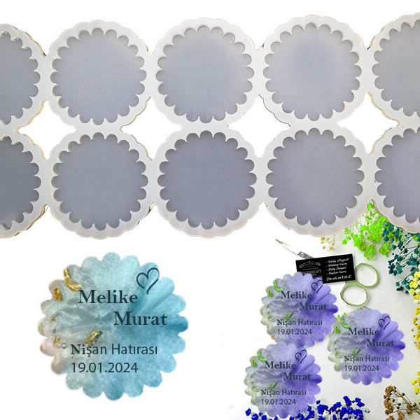 10'lu Güneş Model Magnet Epoksi Kalıbı EPK-713